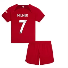 Liverpool Fodboldsæt Børn 2022-23 Milner 7 Hjemmebanetrøje