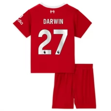 Liverpool Fodboldsæt Børn 2023-24 Darwin 27 Hjemmebanetrøje