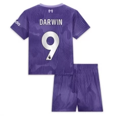 Liverpool Fodboldsæt Børn 2023-24 Darwin 9 Tredjetrøje