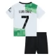 Liverpool Fodboldsæt Børn 2023-24 Luis Diaz 7 Udebanetrøje