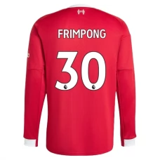 Liverpool Frimpong 30 Hjemmebanetrøje 2025-26 Langærmet Fodboldsæt