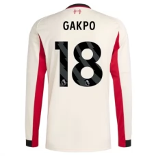 Liverpool Gakpo 18 Udebanetrøje 2025-26 Langærmet Fodboldsæt