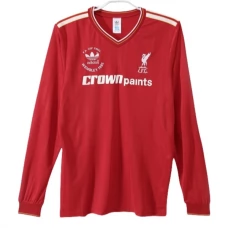 Liverpool Hjemmebanetrøje Retro 1986-87 Langærmet Fodboldsæt