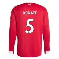 Liverpool Konaté 5 Hjemmebanetrøje 2025-26 Langærmet Fodboldsæt