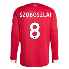 Liverpool Szoboszlai 8 Hjemmebanetrøje 2025-26 Langærmet Fodboldsæt