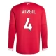 Liverpool Virgil 4 Hjemmebanetrøje 2025-26 Langærmet Fodboldsæt