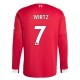 Liverpool Wirtz 7 Hjemmebanetrøje 2025-26 Langærmet Fodboldsæt