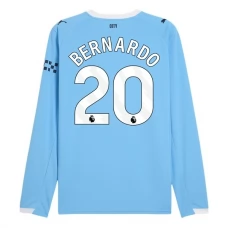 Manchester City Bernardo 20 Hjemmebanetrøje 2025-26 Langærmet Fodboldsæt