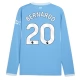 Manchester City Bernardo 20 Hjemmebanetrøje 2026-27 Langærmet