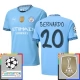 Manchester City Bernardo 20 Hjemmebanetrøje Champions League With Patch 2024-25 Fodboldsæt