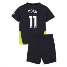 Manchester City Børn Doku 11 Udebanetrøje 2024-25 Fodboldsæt