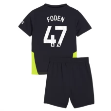 Manchester City Børn Foden 47 Udebanetrøje 2024-25 Fodboldsæt
