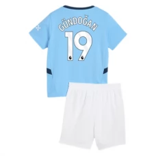 Manchester City Børn Gündoğan 19 Hjemmebanetrøje 2024-25 Fodboldsæt