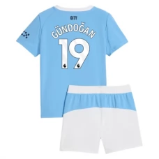 Manchester City Børn Gündoğan 19 Hjemmebanetrøje 2025-26 Fodboldsæt