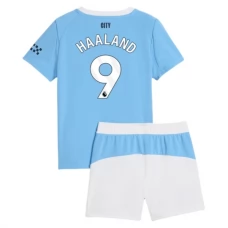 Manchester City Børn Haaland 9 Hjemmebanetrøje 2025-26 Fodboldsæt
