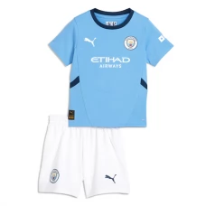 Manchester City Børn Hjemmebanetrøje 2024-25 Fodboldsæt