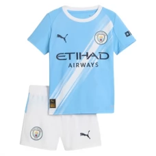 Manchester City Børn Hjemmebanetrøje 2025-26 Fodboldsæt