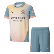 Manchester City Børn Hjemmebanetrøje Fourth 2024-25 Fodboldsæt