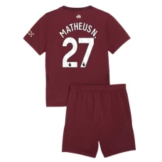 Manchester City Børn Matheus N. 27 Tredjetrøje 2024-25 Fodboldsæt