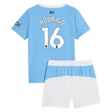 Manchester City Børn Rodrigo 16 Hjemmebanetrøje 2025-26 Fodboldsæt