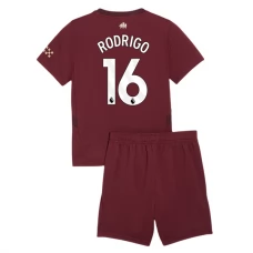 Manchester City Børn Rodrigo 16 Tredjetrøje 2024-25 Fodboldsæt