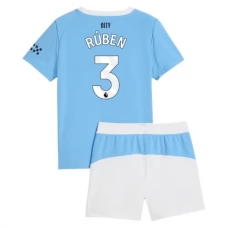 Manchester City Børn Rúben 3 Hjemmebanetrøje 2025-26 Fodboldsæt