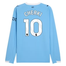 Manchester City Cherki 10 Hjemmebanetrøje 2025-26 Langærmet Fodboldsæt