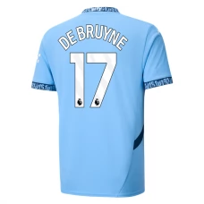 Manchester City De Bruyne 17 Hjemmebanetrøje 2024-25 Fodboldsæt