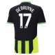 Manchester City De Bruyne 17 Udebanetrøje 2024-25 Fodboldsæt