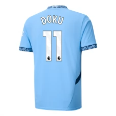 Manchester City Doku 11 Hjemmebanetrøje 2024-25 Fodboldsæt