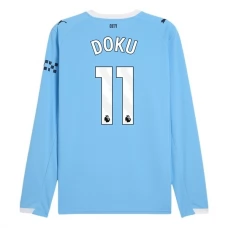 Manchester City Doku 11 Hjemmebanetrøje 2025-26 Langærmet Fodboldsæt