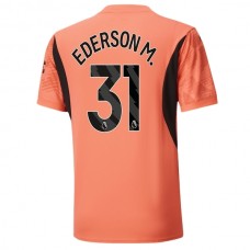Manchester City Ederson M. 31 Målmand Udebanetrøje 2024-25 Fodboldsæt