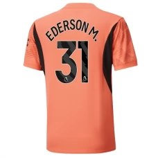 Manchester City Ederson M. 31 Målmand Udebanetrøje 2024-25 Fodboldsæt