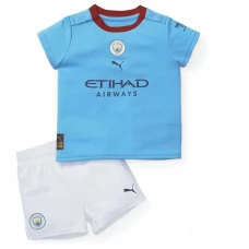 Manchester City Fodboldsæt Børn 2022-23 Hjemmebanetrøje