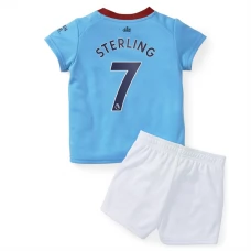 Manchester City Fodboldsæt Børn 2022-23 Raheem Sterling 7 Hjemmebanetrøje