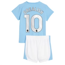 Manchester City Fodboldsæt Børn 2023-24 Jack Grealish 10 Hjemmebanetrøje