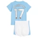 Manchester City Fodboldsæt Børn 2023-24 Kevin De Bruyne 17 Hjemmebanetrøje