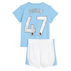 Manchester City Fodboldsæt Børn 2023-24 Phil Foden 47 Hjemmebanetrøje