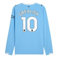 Manchester City Grealish 10 Hjemmebanetrøje 2025-26 Langærmet Fodboldsæt