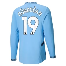 Manchester City Gündoğan 19 Hjemmebanetrøje 2024-25 Langærmet Fodboldsæt