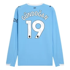 Manchester City Gündoğan 19 Hjemmebanetrøje 2025-26 Langærmet Fodboldsæt