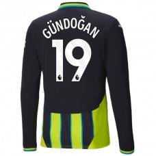 Manchester City Gündoğan 19 Udebanetrøje 2024-25 Langærmet Fodboldsæt