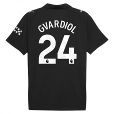 Manchester City Gvardiol 24 Udebanetrøje 2025-26 Fodboldsæt