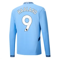 Manchester City Haaland 9 Hjemmebanetrøje 2024-25 Langærmet Fodboldsæt