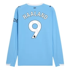 Manchester City Haaland 9 Hjemmebanetrøje 2025-26 Langærmet Fodboldsæt