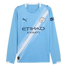 Manchester City Hjemmebanetrøje 2025-26 Langærmet Fodboldsæt