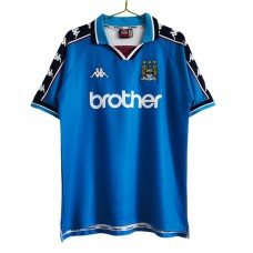 Manchester City Hjemmebanetrøje Retro 1997-98 Fodboldsæt