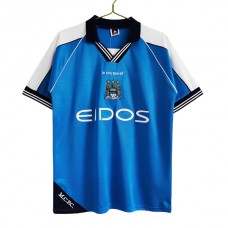 Manchester City Hjemmebanetrøje Retro 1999-01 Fodboldsæt
