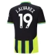 Manchester City J.Alvarez 19 Udebanetrøje 2024-25 Fodboldsæt