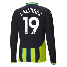 Manchester City J.Alvarez 19 Udebanetrøje 2024-25 Langærmet Fodboldsæt